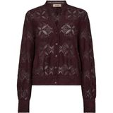 Mos Mosh - Blouse - Bordeaux - Lange Mouw - 173470 MONIA