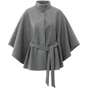 YAYA - Cape 03-521004-510 - Poncho - Midden Grijs