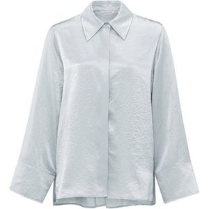 YAYA Blouse lange mouw 01-201120-411 Licht grijs