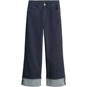 Opus - Donkerblauwe Jeans - 7/8 Lengte - 5-Pocketmodel