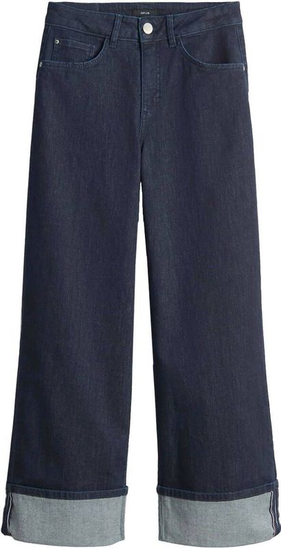 Opus - Donkerblauwe Jeans - 7/8 Lengte - 5-Pocketmodel
