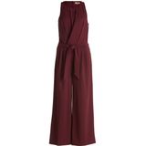 V.M. - Jumpsuit - Dames - Met Strikceintuur - Materiaalmix met Stretch