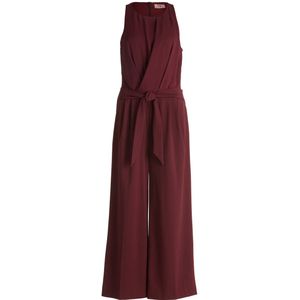 V.M. - Jumpsuit - Dames - Met Strikceintuur - Materiaalmix met Stretch