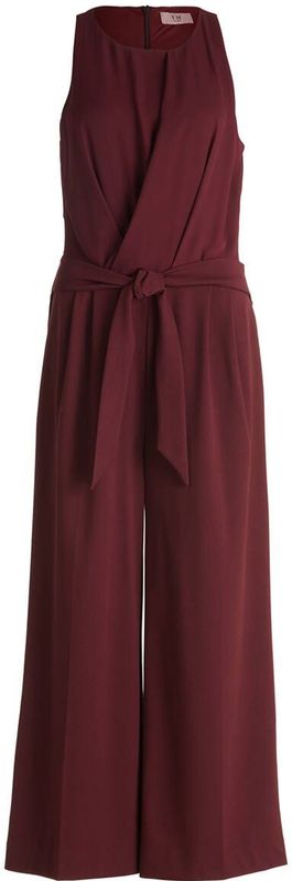 V.M. - Jumpsuit - Dames - Met Strikceintuur - Materiaalmix met Stretch