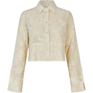 Second Female - PEORIA - Blouse - Ecru - Lange Mouw