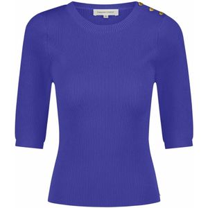 Fabienne Chapot Pullover korte mouw CLTPUL01 LILLIAN Blauw