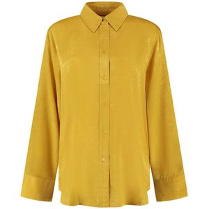 Amaya Amsterdam Blouse lange mouw coco Geel