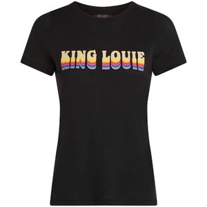 King Louie T-shirt 09721 LOGO Zwart