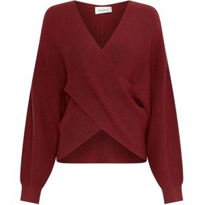 Moss Copenhagen - Mschzinelle Rachelle - Wrap Pullover - Rood - Dames