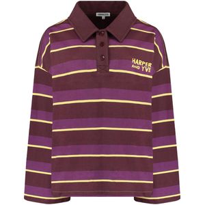 Harper & Yve - Pollie Polo - Paars - Katoen