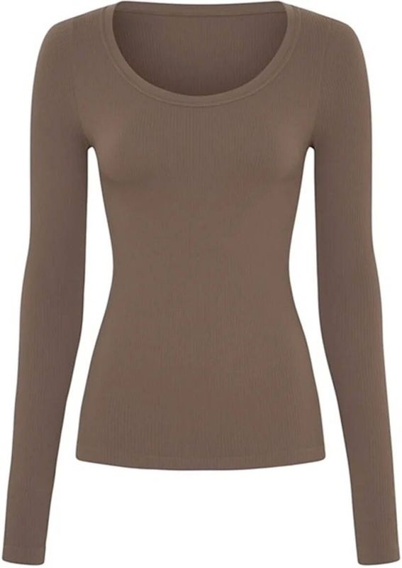 Tim & Simonsen - Top lange mouw TS1ML612 LINEA - Bruin