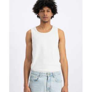 LAW OF THE Sea - Loop Ribbed Tanktop - Wit - Heren
