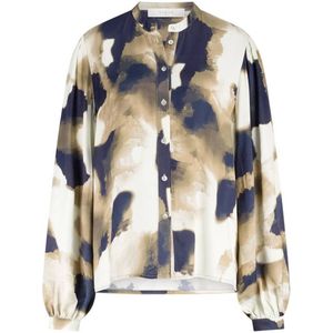 Nukus Blouse lange mouw NKF02081 COCO Zand