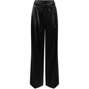 Aaiko Broek HAILEY SATIN NY 5 Zwart