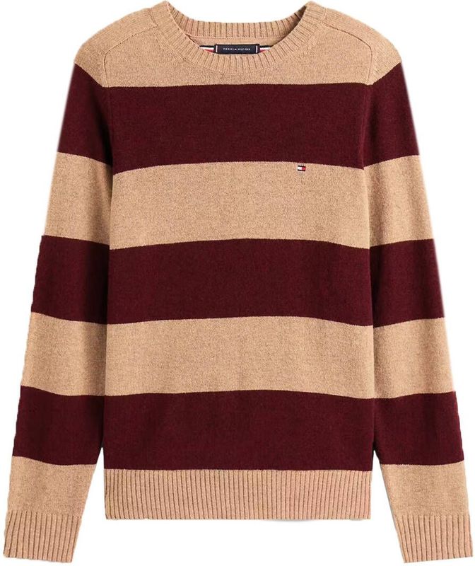 TOMMY HILFIGER - Gebreide Pullover - Regular Fit - Effen - Hoge Ronde Hals