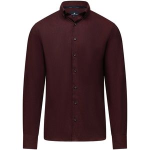 State of Art - Overhemd - Donkerrood - Regular Fit - 100% Katoen