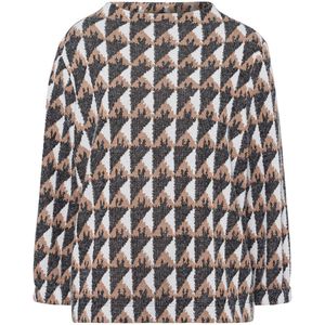 Frank Walder - W53110003 - Top - Zand - Lange Mouw