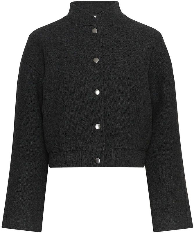 Moss Copenhagen - Seba Jacket - Jassen - Grijs - Wolmix