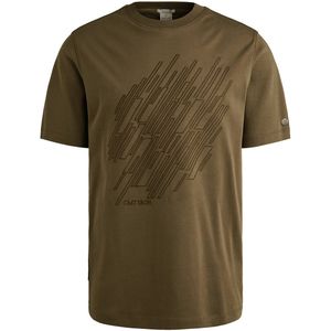 Cast Iron - T-shirt - Groen - Korte Mouw - Regular Fit