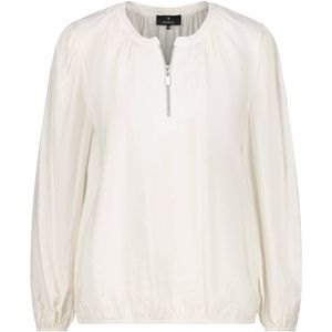 Monari - Blouse 808898 - Tijdloze Elegantie - V-hals - Ritssluiting