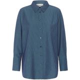 My Essential Wardrobe - Vitta MW Shirt Blouse - Blauw - Lange Mouw