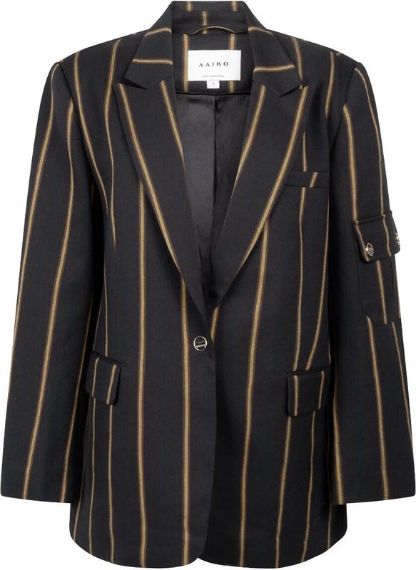 Aaiko Blazer KENDAL STRIPES VI Zwart