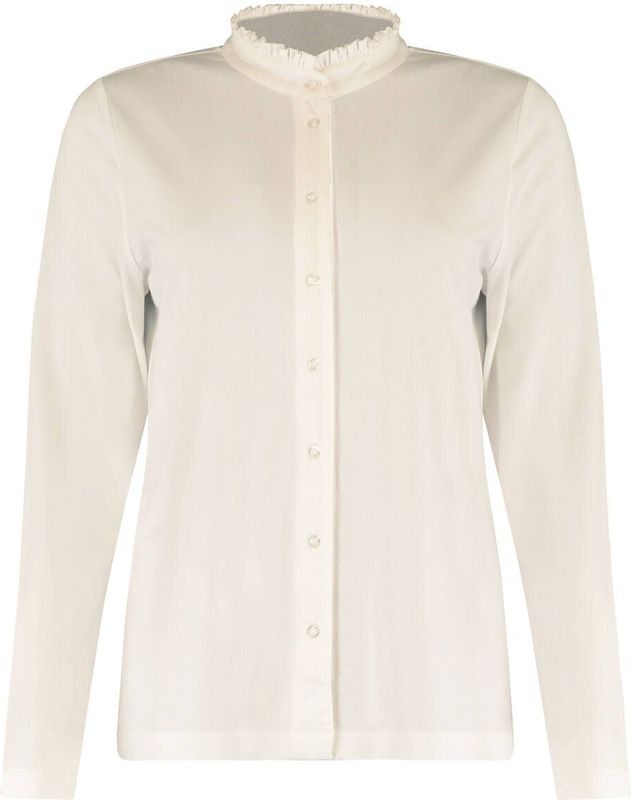 Bloomings Blouse lange mouw SLT275-8836 Licht beige