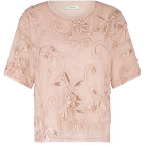 Nukus - Octavia Top Paillet - Dames Top - Roze - 100% Polyester