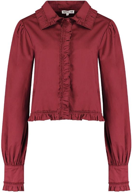 Harper & Yve, Dames, Blouses & Shirts, Rood, Maat: 2XS