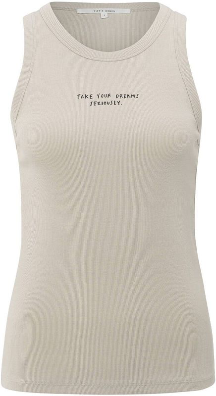 YAYA Top zonder mouw 01-729042-506 Zand
