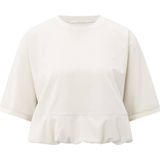 YAYA Top korte mouw 01-701318-508 Licht beige