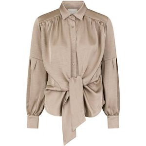 Neo Noir Blouse lange mouw 160801 Naja Taupe