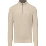 State of Art - Trui - Beige - Met Halve Rits - Mannen