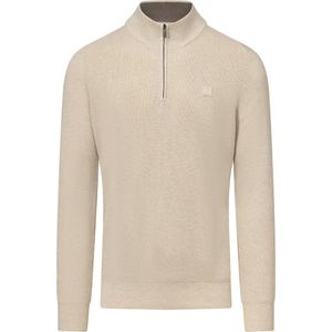 State of Art - Trui - Beige - Met Halve Rits - Mannen