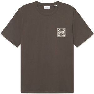 Les Deux T-shirt korte mouw 1000501 GOODS Donker bruin