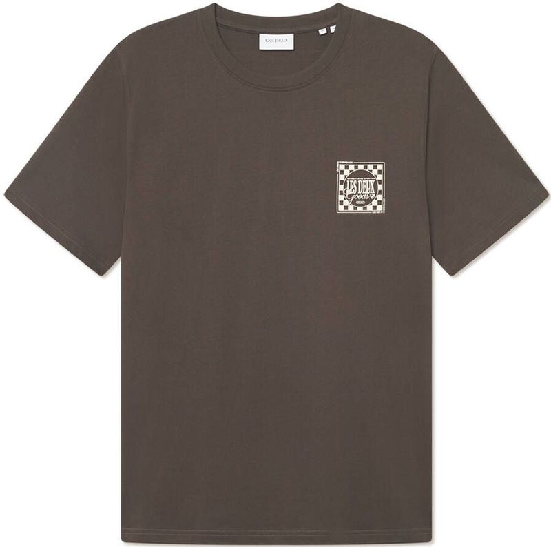 Les Deux T-shirt korte mouw 1000501 GOODS Donker bruin