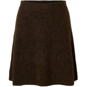 Wolmix - Gebreide Rok - High-waist - Elastische Tailleband - Regular Fit