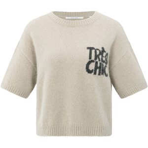 YAYA - 01-000485-508 - Pullover - Zand - Korte Mouw