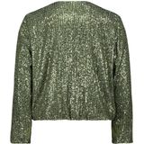 Vera Mont - Blouson Jas - Groen - Pailletten - Ronde Hals - Lange Mouwen