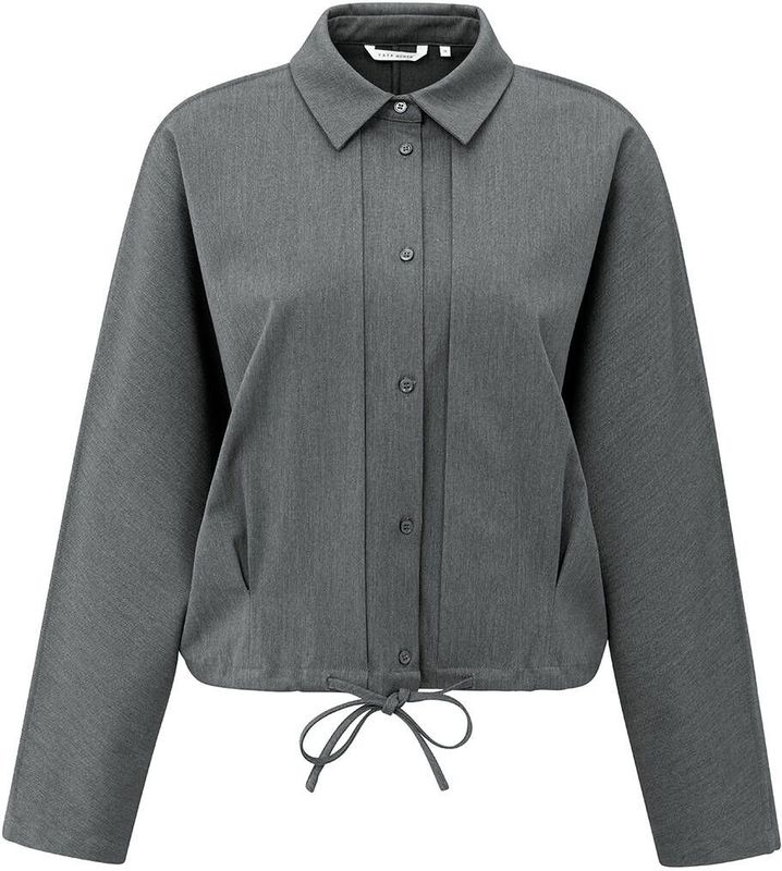 Yaya - Blouse - Antraciet - Dames