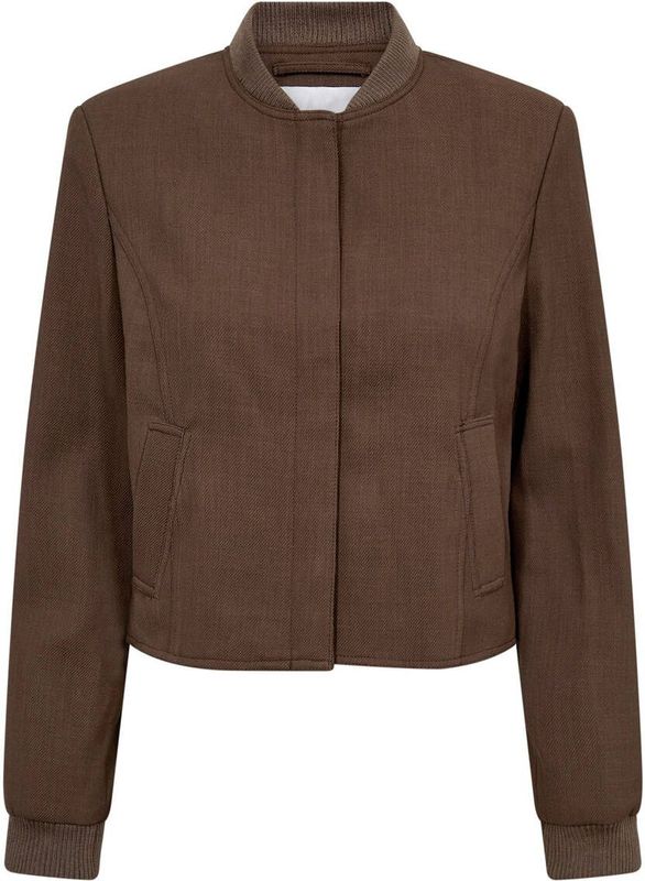 Co'Couture - New Boston CC Crop Jacket - Tussenjas - Bruin