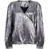 Aaiko - Top lange mouw - Zilver - LYDA SHINE PES 50