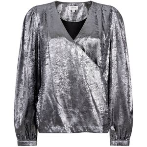 Aaiko - Top lange mouw - Zilver - LYDA SHINE PES 50