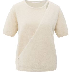 YAYA - Pullover - Licht Beige - Korte Mouw