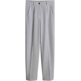 OPUS - Maiga - Pantalon - Lichtgrijs - Loosefit - High Waist