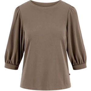 Zusss Top korte mouw 0304-047-1040 Taupe
