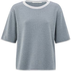 Yaya - Trui Jacquard - Grijs - Dames