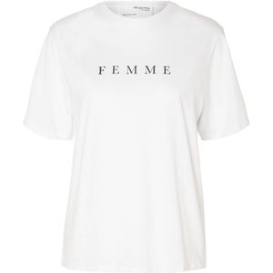 Selected Femme T-shirt 16085609 Wit