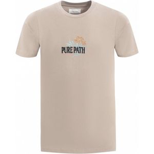 Pure Path T-shirt korte mouw 24010108 Taupe