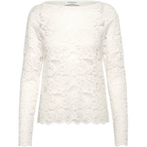 Rosemunde Top lange mouw 101259 RWDania Ecru